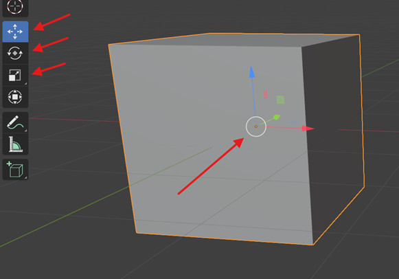 Blender move, rotate, and scale tools