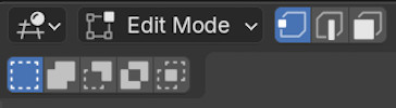 Blender mode selection dropdown